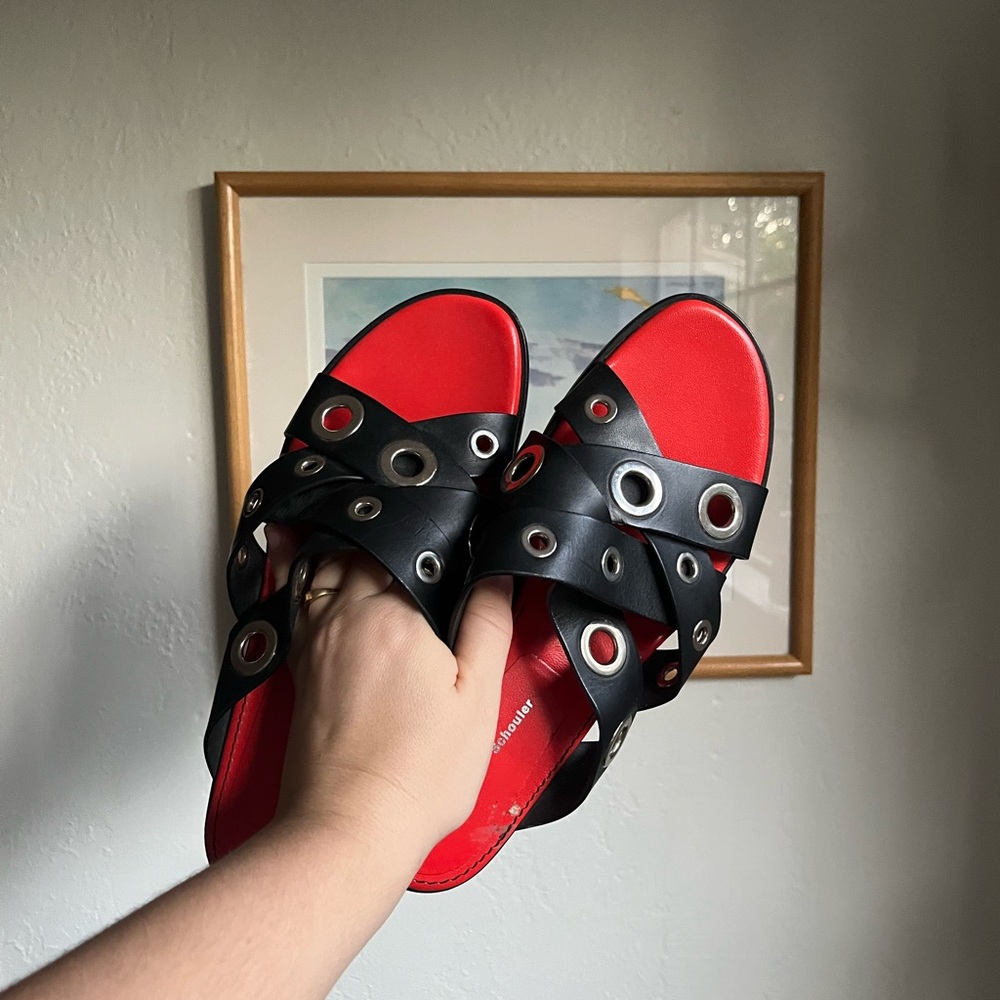 PROENZA SCHOULER GROMMET SANDALS size 40